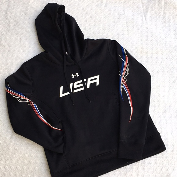 Under Armour Other - UNDER ARMOUR USA HOODIE COLDGEAR SEMI-FITTED